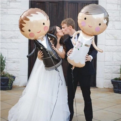 Brautpaar Luftballons Riesen Hochzeit Heliumballons Mr Mrs Kirchendekoration XXL - Bild 28 von 33