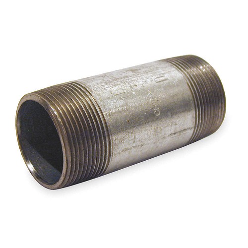 BECK 0331027805 Pipe Nipple,1",12",Galvanized Steel 29VG81