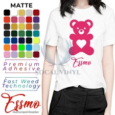 Essmo™ Matte Solid Heat Transfer Vinyl HTV T-Shirt 20" Heat Press Easy To Weed