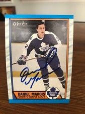 1989-90 OPC O-PEE-CHEE #273 DANIEL MAROIS SIGNED AUTOGRAPHED CARD B