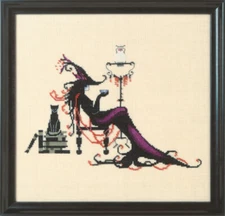 Nora Corbett Cross Stitch Pattern - NC294 - Bewitching Pixies - Witching Hour