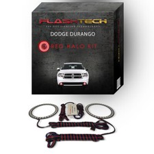 Red Angel Eye Led Fog Light Halo Ring Kit For 2011-2013 Dodge Durango Fog Lights