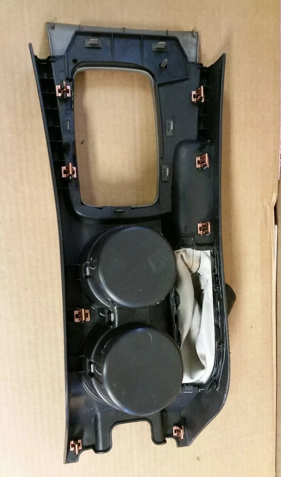 Lincoln Zephyr MKZ 2006-2009 consola cambio portavasos bisel negro plata Foto 4 de 4