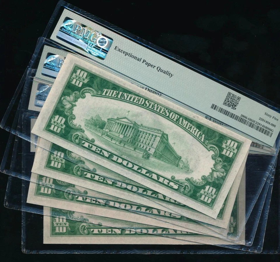 AC $10 1934A Saint Louis PMG 65 EPQ Fr 2006-H (price for one) - Image 2 of 2