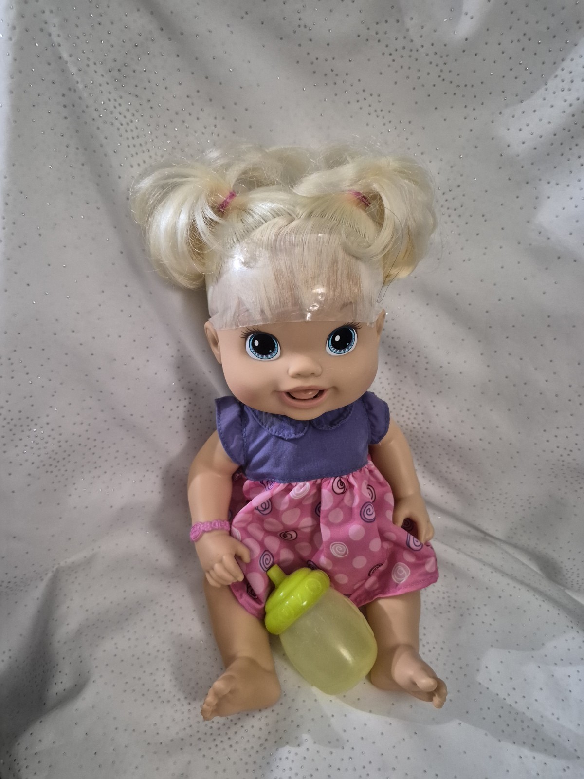 WORKS Hasbro 2010 Baby Alive Doll New Teeth Tongue Blonde Dr