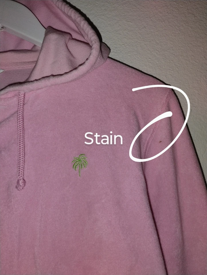 Sudadera con capucha vintage Lilly Pulitzer rosa tela de felpa cremallera completa para mujer talla XL Y2K Foto 3 de 4