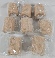 8x Self Adhesive Bandage Wrap 2" X 5 Yards 15 feet Beige Athletic Tape Ankle