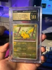 Pikachu - Master Ball Pattern - 025/165 - Sv2a Pokemon 151 - CGC 10 PristinePika