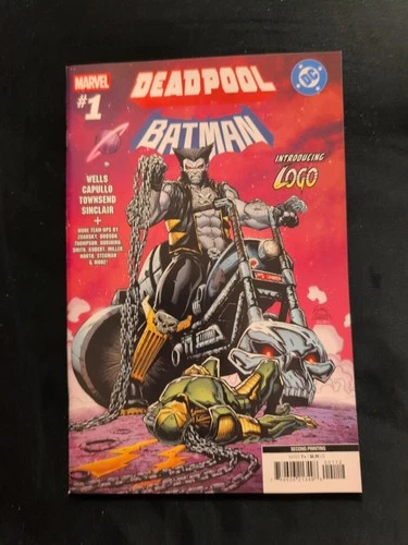 DEADPOOL BATMAN #1 RYAN STEGMAN LOGO VARIANT LOBO WOLVERINE