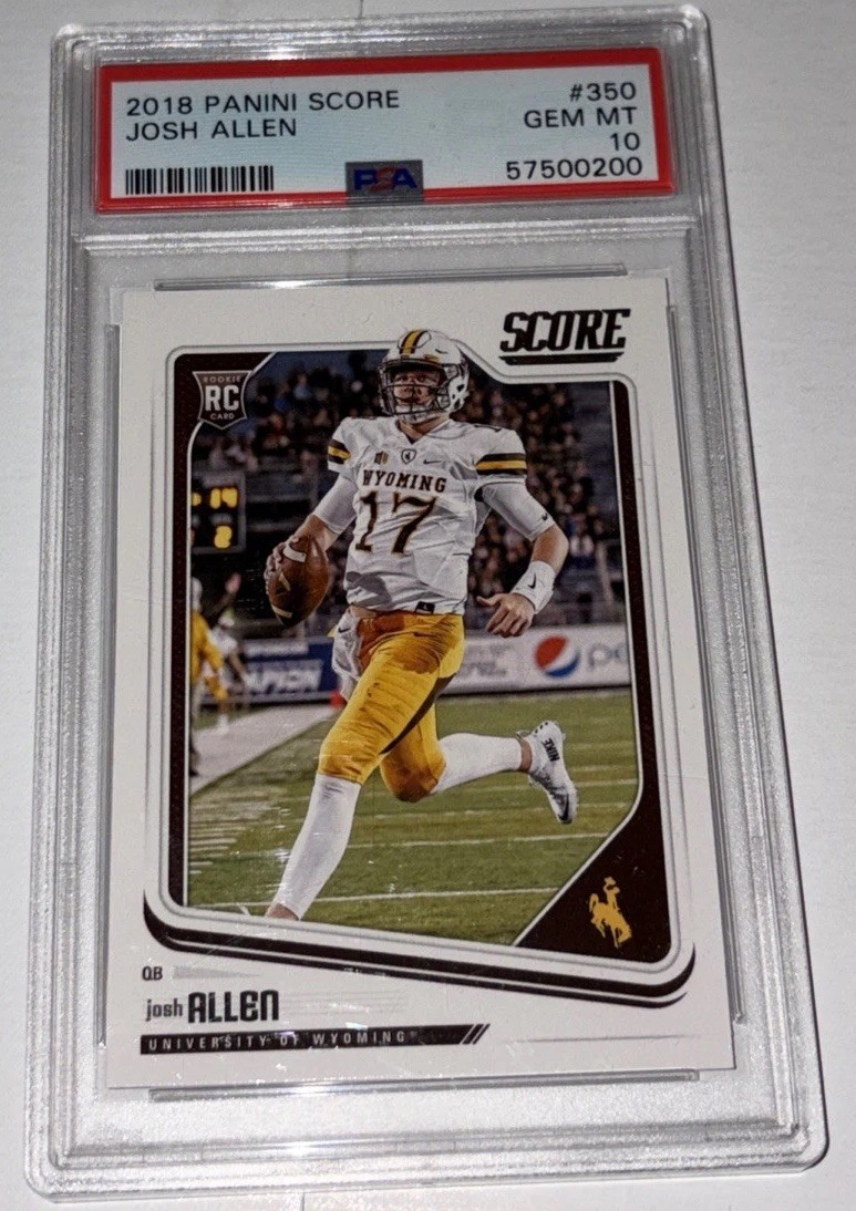 2018 Panini Score #350 Josh Allen Rookie Card PSA 10