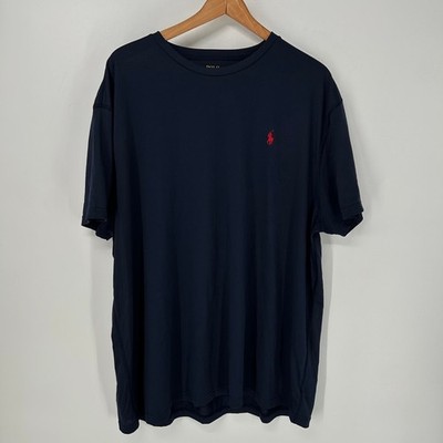 Polo Ralph Lauren Shirt Mens 2XL XXL Blue Performance Tee Crew Neck