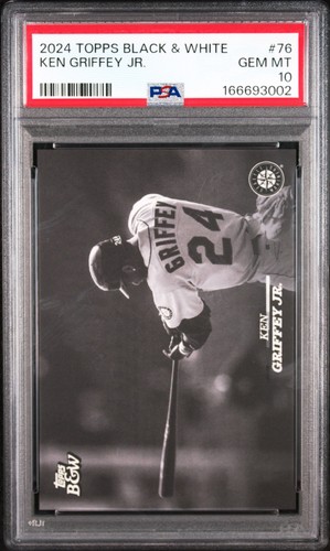 2024 Topps Black & White - Ken Griffey Jr #76 - PSA 10