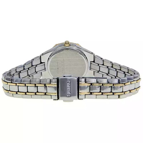SUT068 Seiko Diamond Mop Dial Two-tone Solar Women's Watch - Picture 2 of 3
