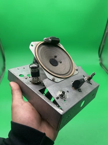 vintage-style vacuum tube chassis Custom Speaker homemade - product listing photo
