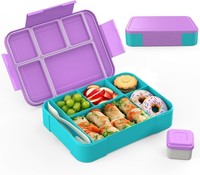 Brotdose Kinder Auslaufsicher 1300Ml Mit 5 FäChern Lunchbox FüR Schule