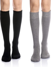 Women's Knee High Wool Socks Winter Thick Thermal Soft Comfy Over Knee Long High
