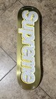 SS22 Supreme Bling Box Logo Skateboard Deck GOLD NEW IN SHRINK