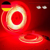 Topai 12V COB LED Streifen 5M Rot IP65 Wasserdicht | 4000Lm Dimmbar, CRI 90+, 48