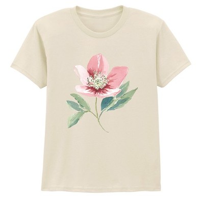 T-Shirt Aquarell rosa Frühling Blume Mädchen Frühling Kinderzimmer Geschenk für Tochter