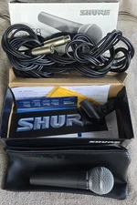 Shure SM58 LC Dynamic Vocal Microphone WITH 50' Shure Microphone Cord NOS