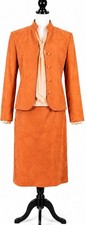 Vintage Lilli Ann Ultrasuede 3 Pc Suit USA ILGWU Womens 8/10 Peach