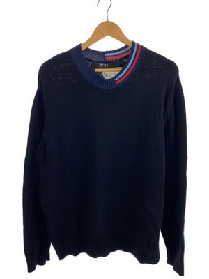 N21 (numero ventuno) Knit Sweater (Thick) -- Cotton Black 21su-a015-7523