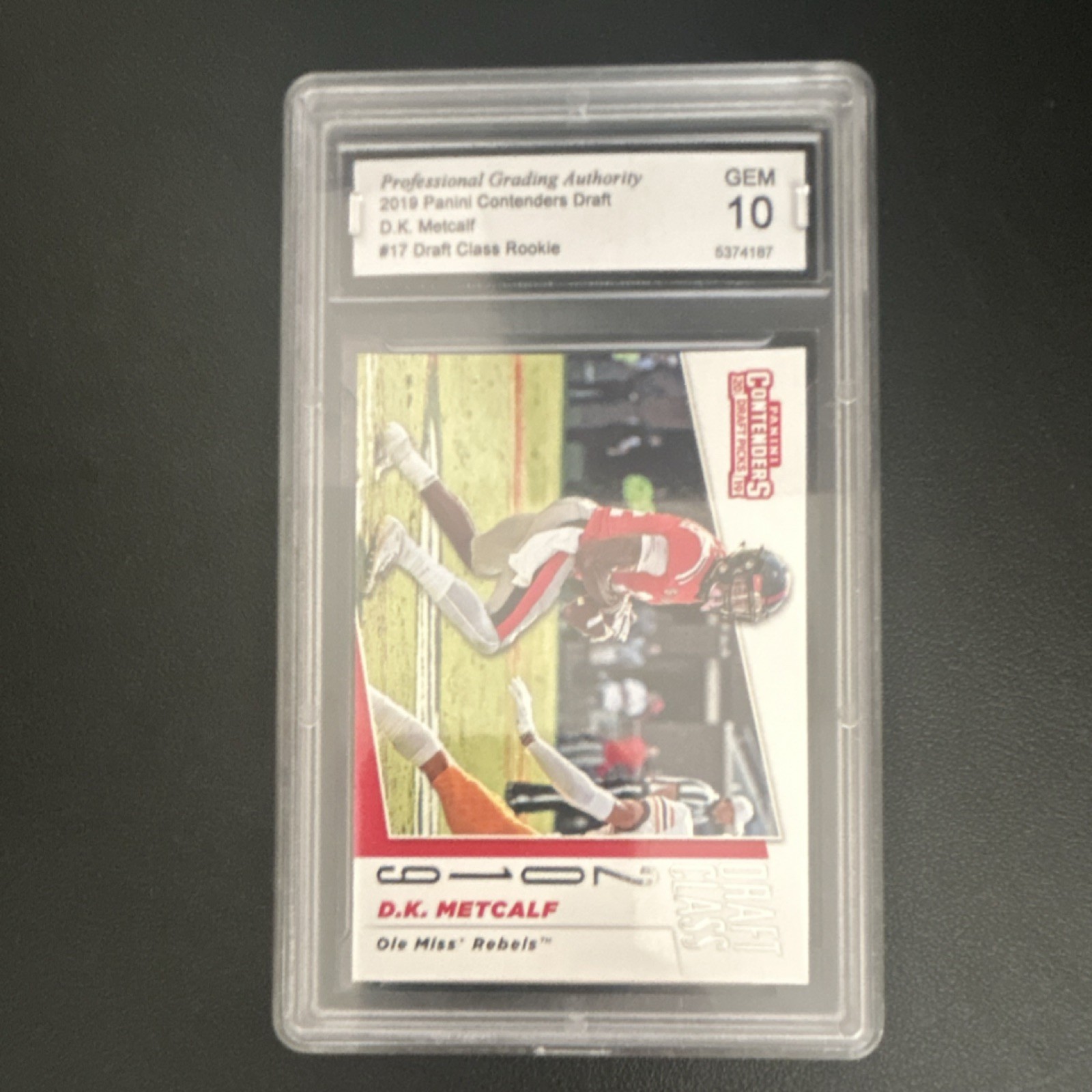 DK Metcalf Panini Contenders Draft Picks Draft Class #17 Base