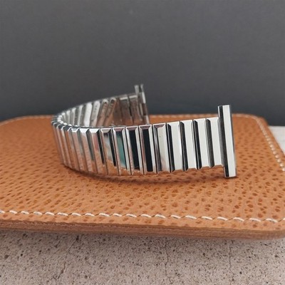 1960s Lenox USA 5/8'' 18mm 19mm 20mm 22mm Stainless Steel Expansion Watch Band