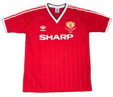 MANCHESTER UNITED 1983 1984 VINTAGE RETRO FOOTBALL SHIRT JERSEY HOME SIZE L