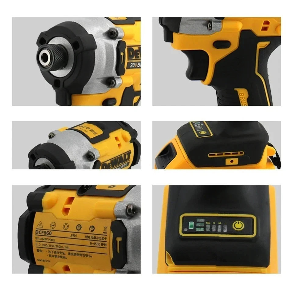 DeWalt DCF860N-XJ 18V XR 브러시리스 임팩트 드라이버 본체만 판매 | 공구 본체만 4