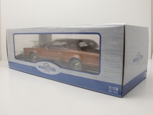 Lincoln Continental Mk V 1978 coche modelo cobre 1:18 MCG - Imagen 9 de 9