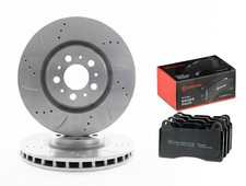 Pastiglie dischi freno anteriori forati scanalati per Volvo S60 S60r V70 V70r 2,5t