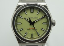 2021 Astor + Banks Fortitude Lite Maiz Mens 38mm Stainless Steel Automatic Watch