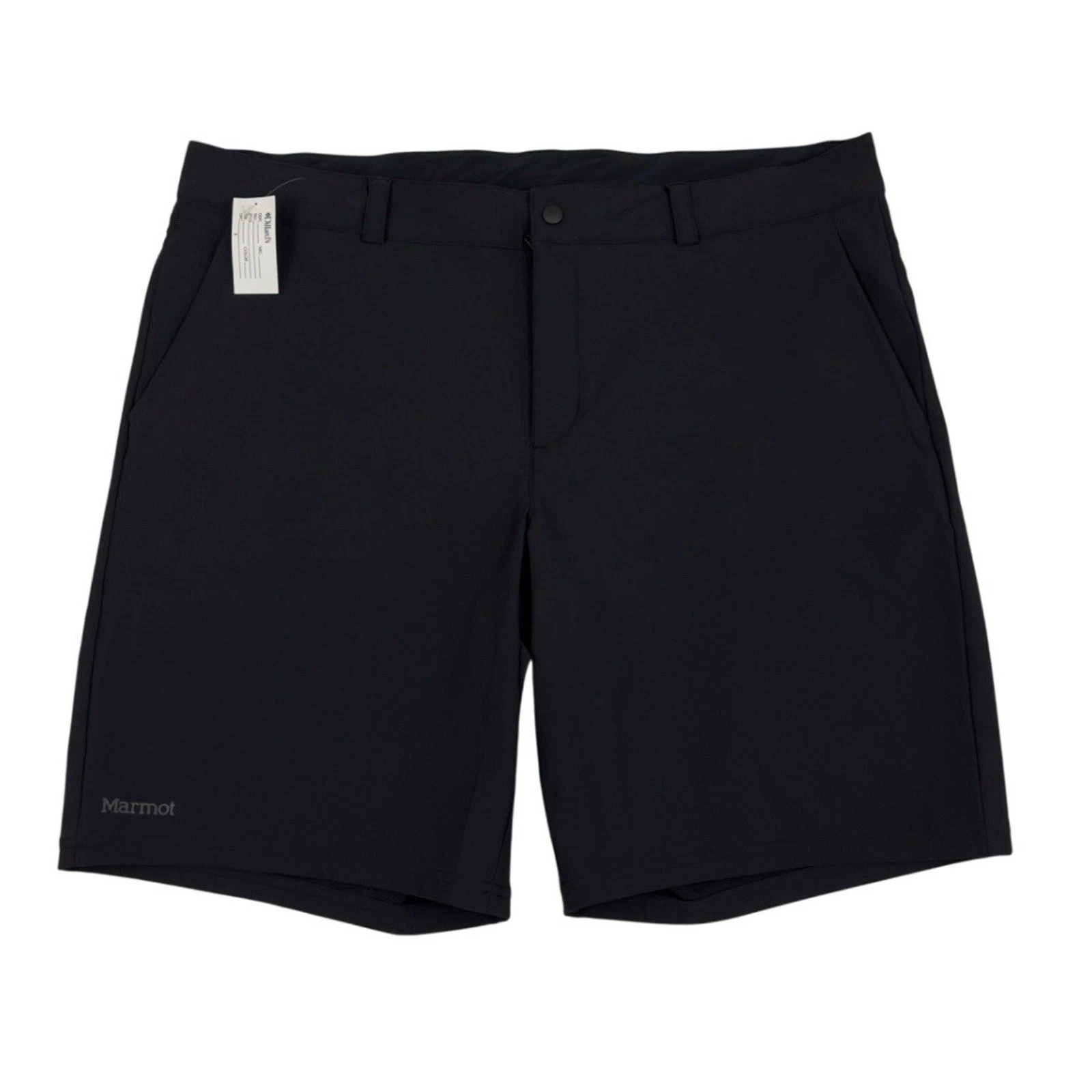 Marmot Arch Rock Shorts Men 40 Black Stretch Nylon Hiking Travel Short 8” NWT