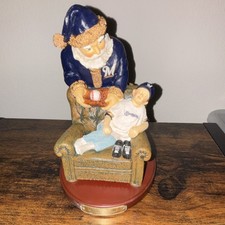 The Memory Company Milwaukee Brewers MLB Santa's Gift Ornament Blue White Gold