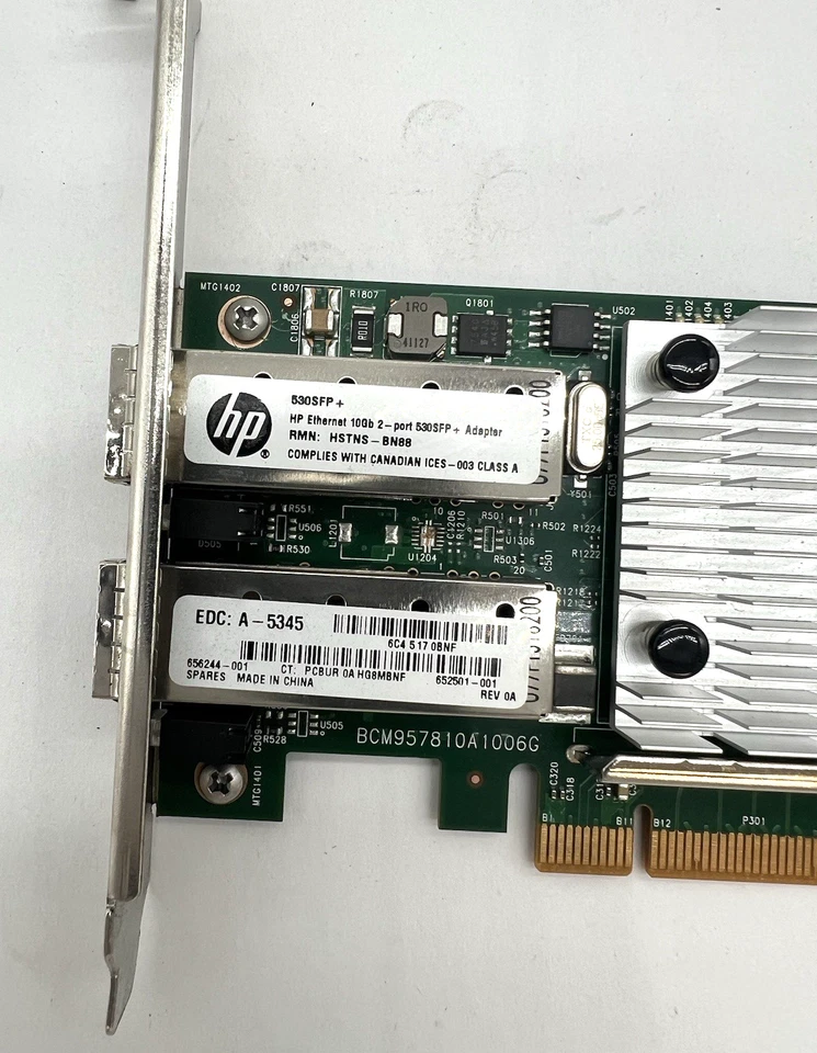 IBM / Broadcom BC0210402-01 Ethernet Adapter Tall Bracket - Image 3 of 4