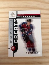 2001-02 SP Authentic #122 Steven Reinprecht FG 0406/3500 Colorado Avalanche