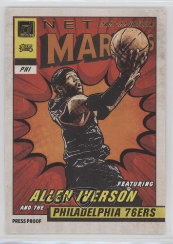 Allen Iverson [Press Proof] #14 2021 Panini Donruss Net Marvels card