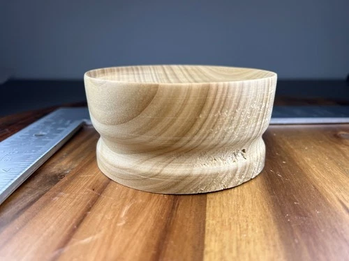 Newly produced wood sabot for a 12lb Civil War Cannonball