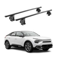 Stahl DachträGer FüR Citroen C4 III 2021-2026 TÜV AbschließBar 2Tlg Schwarz