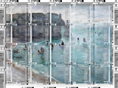 Poster Etretat, Porte d'Aval - Claude Monet
