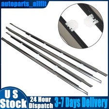 For Honda Accord 2008-2012 4pcs Weatherstrip Window Moulding Trim Seal Belt Trim