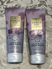 Bath Body Works VANILLA EASE Moisturizing Body Wash Set Of 2 10oz Each
