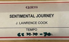 Player Piano Roll QRS SENTIMENTAL JOURNEY