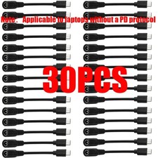 30pcs for HP DELL 100W 7.4mm Power Adapter Converter Cable To USB-C Port