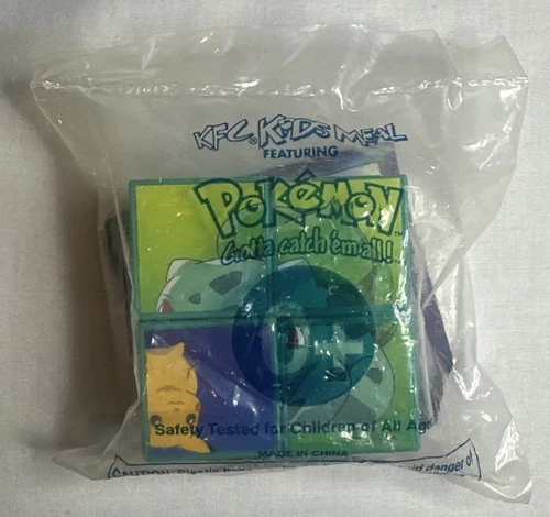 VINTAGE 1998 KFC KIDS MEAL POKEMON PUZZLE BLOCKS TOY-SEALED