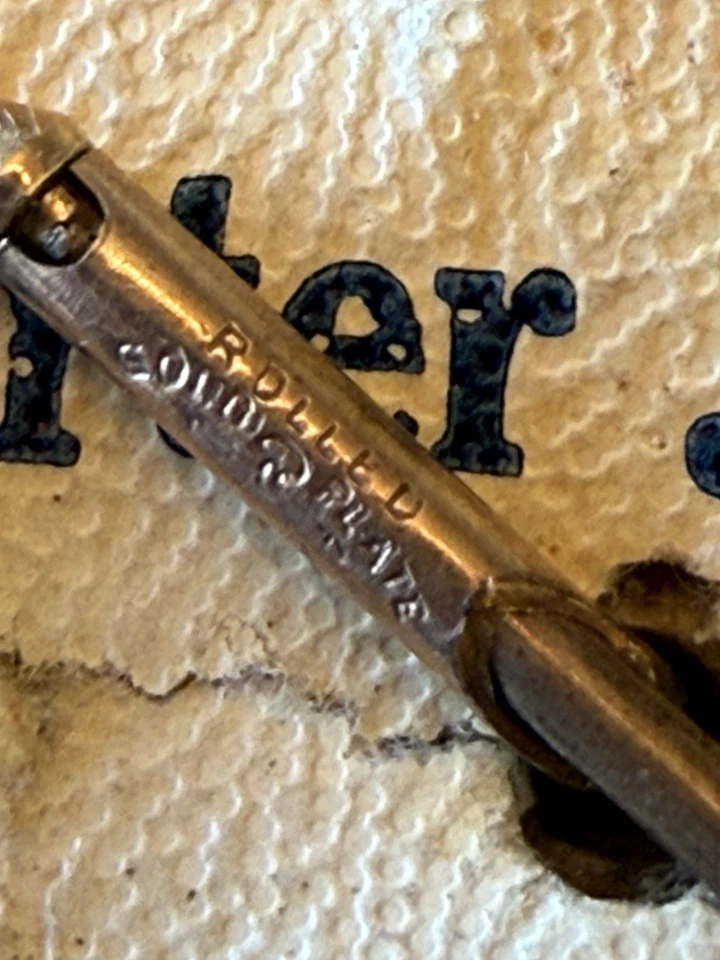 Antiguo vestido Larter de 1930 joyería humo madreperla gemelos/esmoquin tachuelas Foto 4 de 4