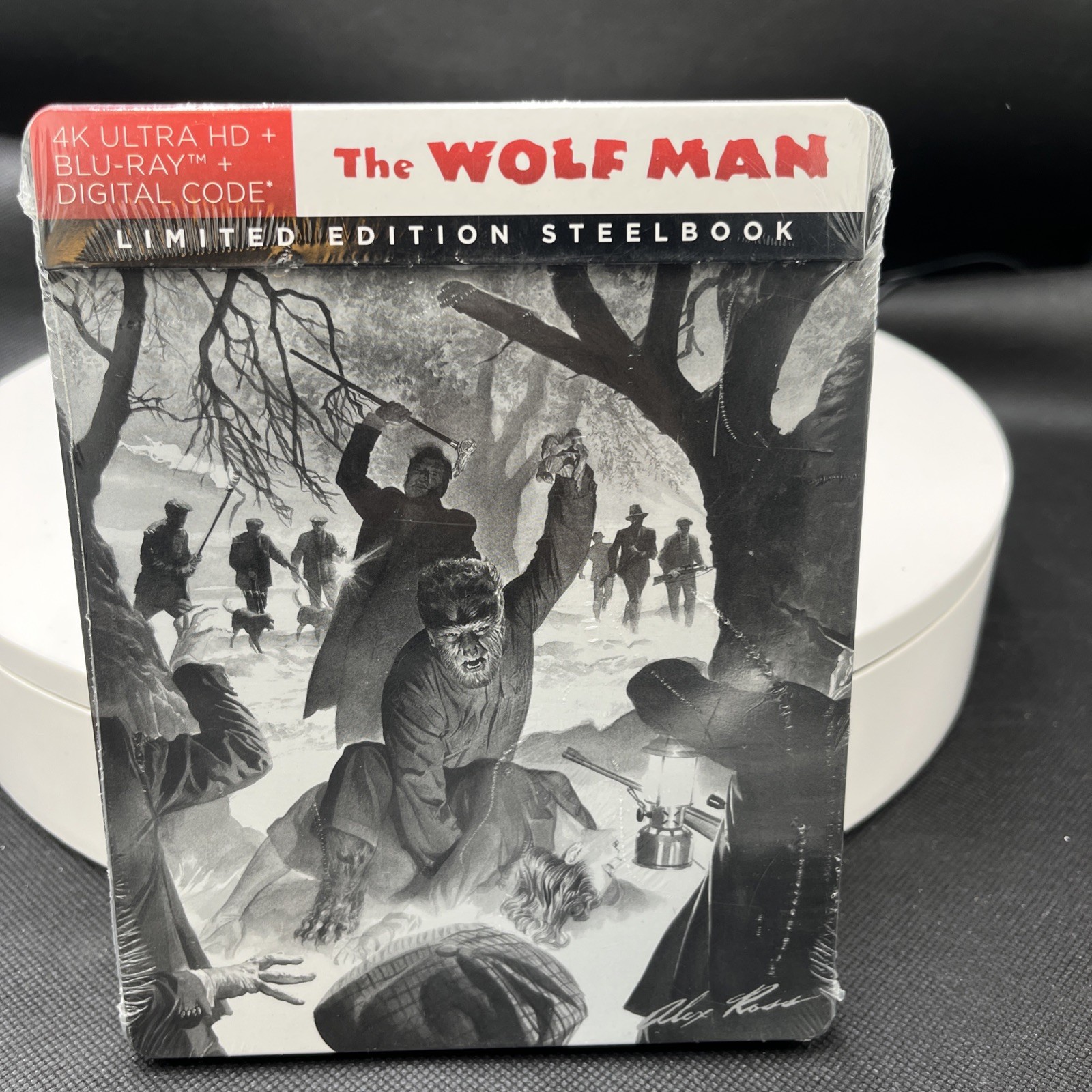 THE WOLF MAN-1941 (Alex Ross Cover 4K Ultra-Blu-Ray-Digital Steelbook) NEW