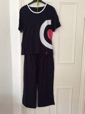 NAVY WOMEN LADIES 2 PIECE T-SHIRT BOTTOM NIGHTWEAR PYJAMAS DAYWEAR NO:35