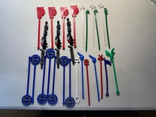 Vintage Four Roses/Four Roses Collins/Old Crow Swizzle Sticks Misc. Lot of 27
